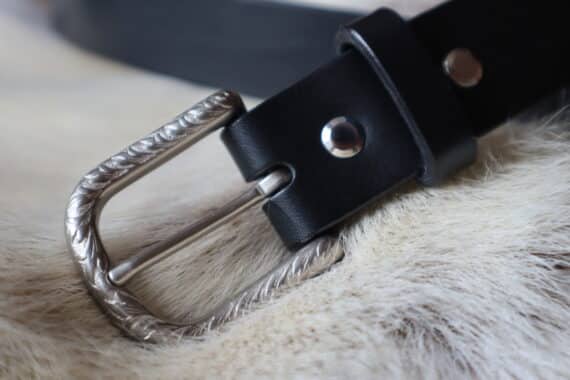 ceinture femme en cuir noir