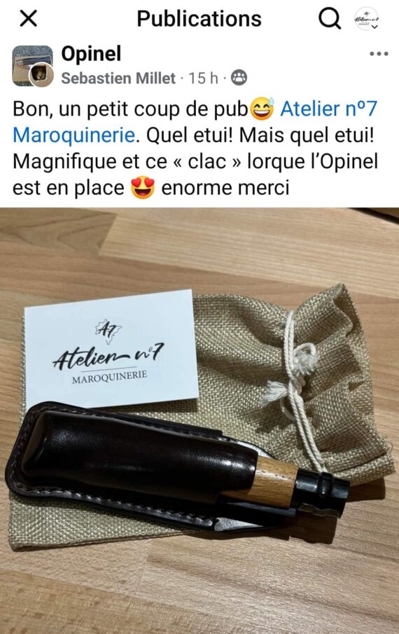 étui opine 8 fait main moulé en cuir atelier 7 maroquinerie