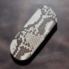 etui plat de couteau, fourreau en python